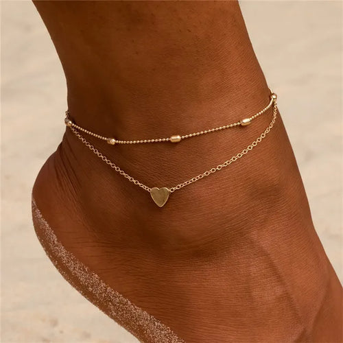 Heart Double Anklet