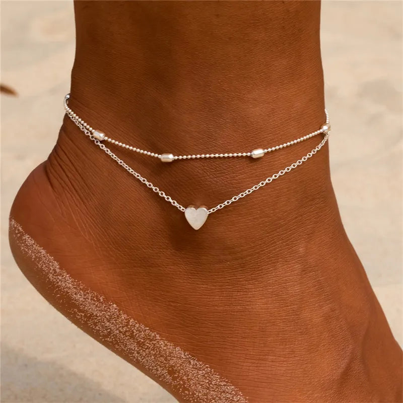 Heart Double Anklet