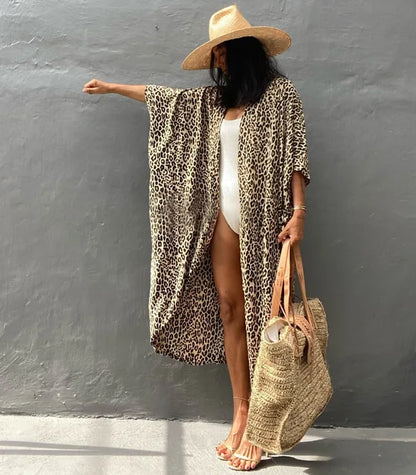 Leopard Print Kimono Oversized