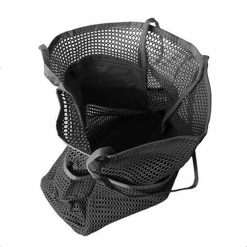 Lazy Mesh Beach Bag Multi Pockets Summer Beach Bag for Towels 