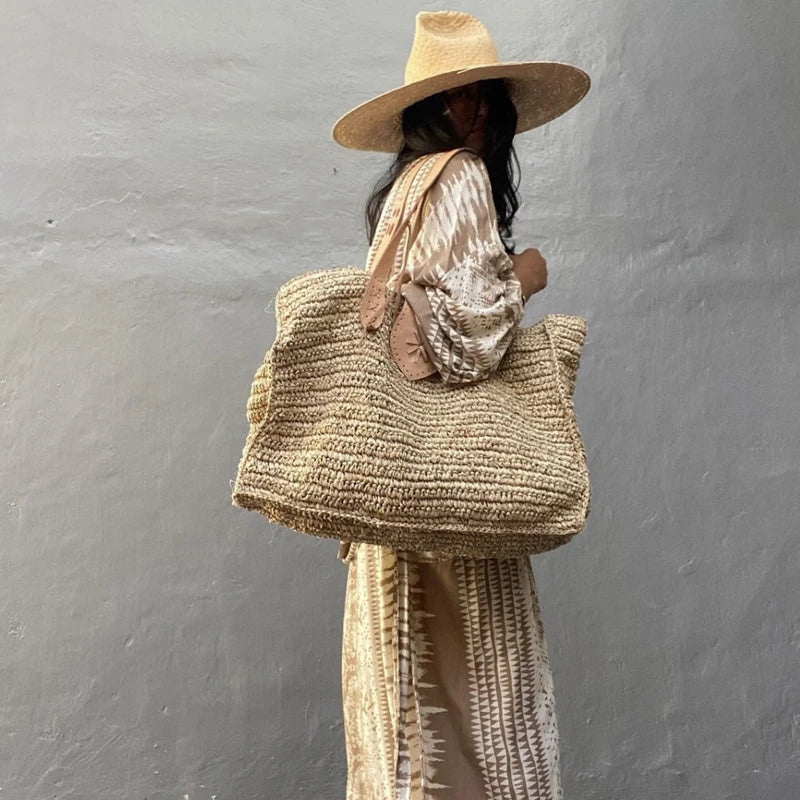 Raffia Large Straw Bag 